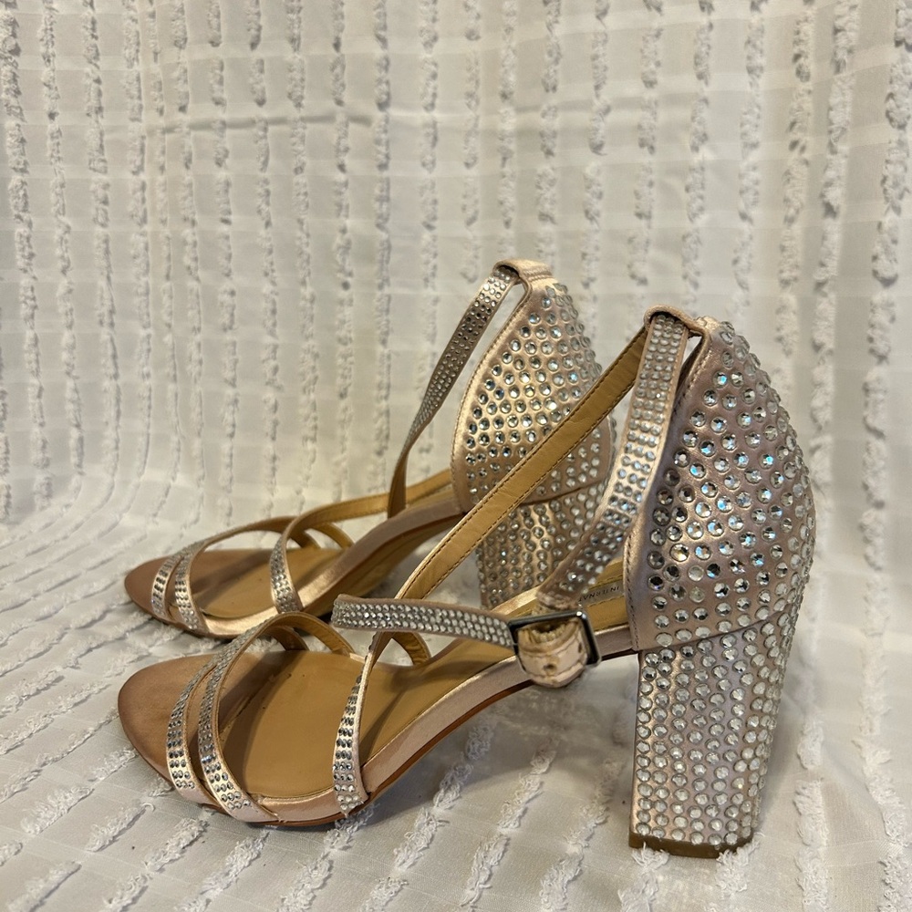 INC‎ International Concepts Women's 6.5 Gold Embellished  Evening Dress Shoes